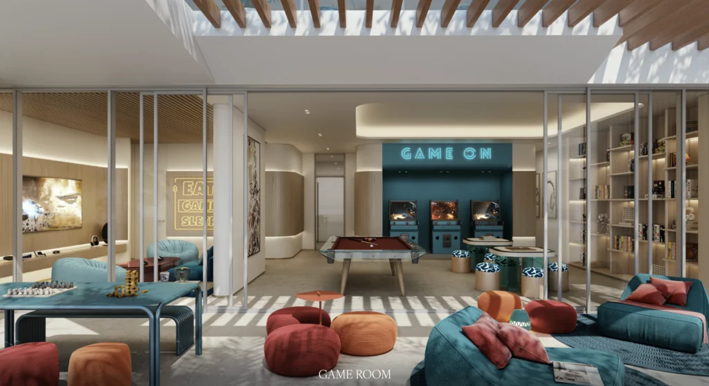 Palm Central game room