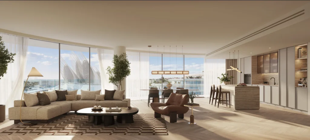 4403_Lifestyle District_Int_3Bed-B1_Kitchen & Living_Warm_Final_GB_V1