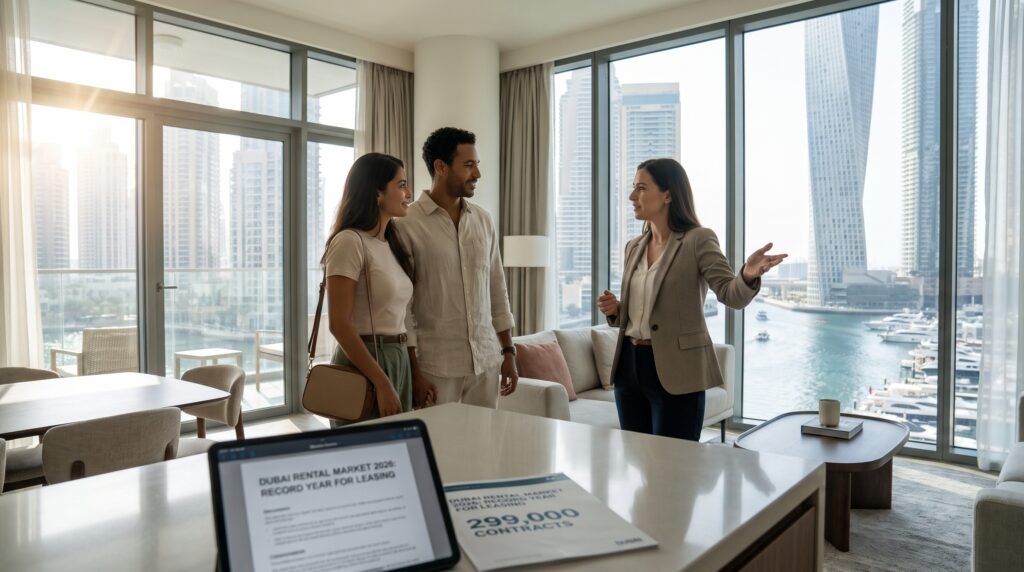 Dubai Rental Market 2026: On Track for a Record Year as Leasing Hits 299,000 Contracts