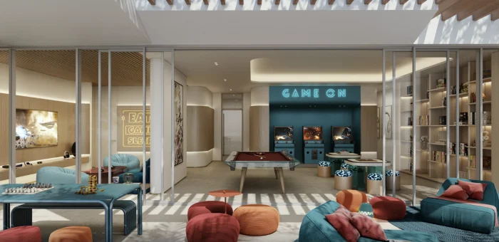 Palm Central game room